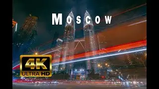 FLYING OVER MOSCOW(4K Ultra HD) + Music for Stress Relief