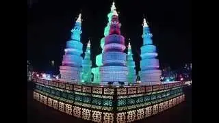 Time Lapse of Pagoda Construction at Zoominations Lantern Festival in Tampa