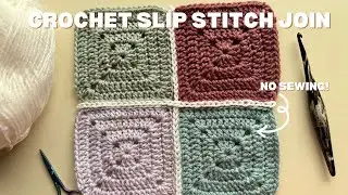 How to Join Crochet Pieces With a Slip Stitch Seam