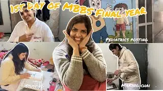 My 1st day of#MBBS FINAL YEAR#Posting reveal?? 10 to 4 posting🥺stress or excitement??#mbbs #medicos 