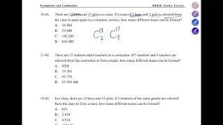 HKDSE Math 2014 Q43 Paper2 Permutation and Combination 排列與組合 MC Type III: 揀人(無特定角色) (堂上直播精華)