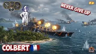 Colbert never gives up in World of Warships Legends #wowslegends #bestreplays