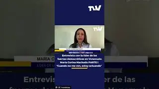 Entrevista a Mar&iacute;a Corina Machado en TVV Noticias Miami