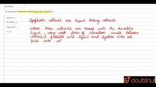 An example of extrinsic colloid (lyophobic colloids) is :