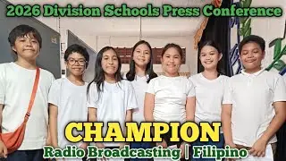 SSES | Radio Broadcasting (Filipino) | Elementary