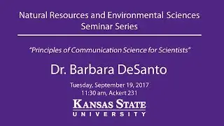 Principles of Communication Science for Scientists