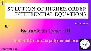 Example on type-3 # higherorderordinarydifferentialequation#bmatc101#bmatm101#bmate301#drsujata t