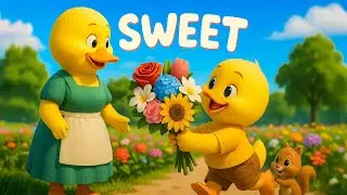 Little Duckling Picks Beautiful Flowers in the Park and Surprises Mom 🐥🌸💕