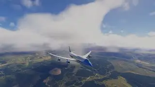 MSFS 2024 Mildenhall to Prestwick in Air Force One (EGUN-EGPK) BATC 4K Boeing 747-8