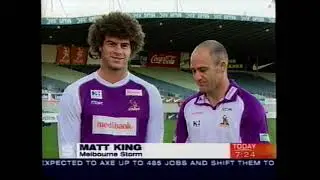 2006 Melbourne Storm Matt King & Matt Geyer on the Today show Channel 9