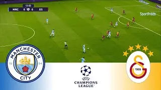 Manchester City vs Galatasaray - Uefa Champions League 2025/26 Full Match | Pes 21 Gameplay