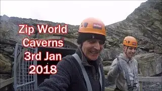 Zip World Caverns. Wales. 3rd Jan 2018.