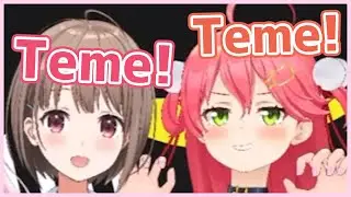Miko teaches Nodoka how to swear at A-chan【Hololive】
