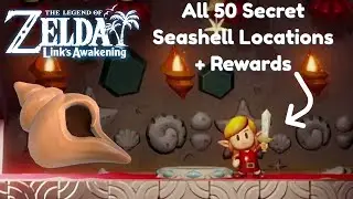 All 50 Secret Seashell Locations & Rewards! | The Legend of Zelda: Link's Awakening
