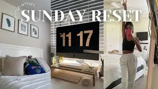SUNDAY RESET | Planning + Goal Setting, Grad School, Grocery Shopping, etc.