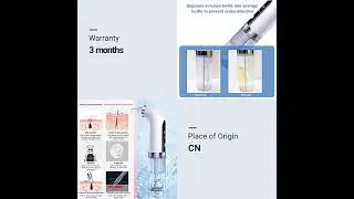Blackhead remover facial bubble vacuum suction water cycle pore cleaning blackhead acne removal