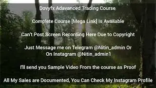 Dovyfx Advanced Trading Course 
