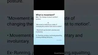 Class- 6. Science # What is Movement?
