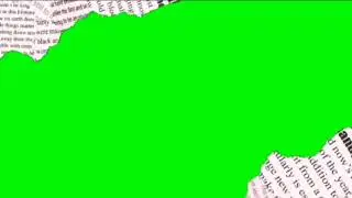 NEWSPAPER Green Screen/NEWSPAPER footage on Green screen