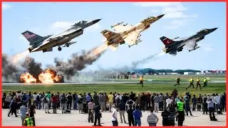Houthi Shocked! as Jordan,Turkey & US F-16s take off Together at High Speed in an Emergency