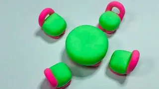 Amazing technique make Miniature Dining set with polymer clay| Miniature Table and Chair Set #clay