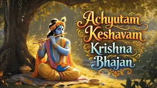 Achyutam Keshavam Krishna Damodaram | Divine Krishna Bhajan | Peaceful Devotional Song