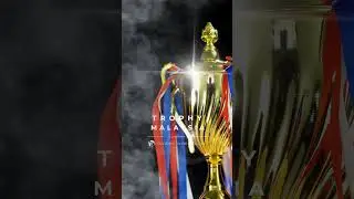 Trophy-World Malaysia | Custom Trophies & Plaques Supplier - Golden Championship Trophy with ribbon