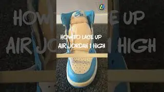 How to lace up Air Jordan 1 High UNC Reimagined #Nike #airjordan1high #sneakers