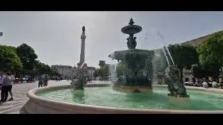 Dom Pedro IV Square, Lisbon 2022 #dompedro #square #portugal #lisbon #2022 #fountains #scenery