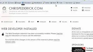 MoodleBites for Theme Designers - Web Developer Toolbar