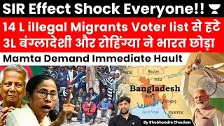 SIR Shocker: 14L illegal Voters Removed, 3L Flee India, Mamata Demands Halt!