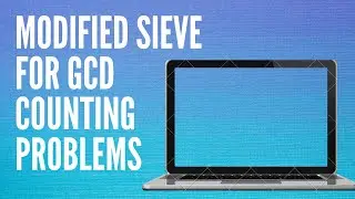Modified Sieve for GCD Counting Problems