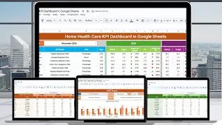 Home Health Care KPI Dashboard in Google Sheets
