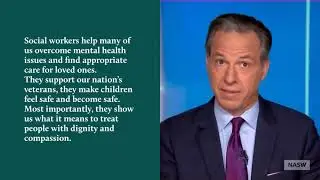Jake Tapper Wishes You a Happy 2021 Social Work Month | NASW
