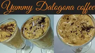 Dalogona coffee || Instant recipe || made with three ingredients