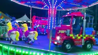 Colorful Night Carnival Ride | Fun Time with My Little One 🎡✨