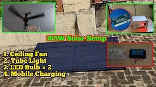 365W Solar Setup For Low Budget | 14999/- Rs Complete Solar Setup Home & Shop