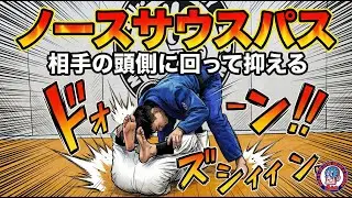 ノースサウスパス　相手の頭側から抑える