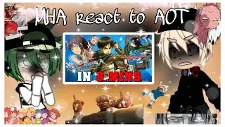 Реакция MHA на AOT || Gacha-клуб