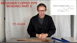 Copper pipe bending- measuring and working out bend centres.
