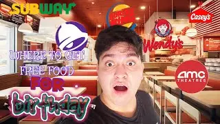 Where To Get Free Food On Your Birthday 🎂 #new #foodhacks #freefood #birthday #gasstation #fastfood