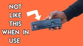 What a 3d printed gravity knife actually  looks like,  you'd be suprised it works.