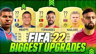 FIFA 22 | BIGGEST RATINGS UPGRADES IN FUT 22!!😱🔥| w HAALAND MBAPP&Eacute; LEWANDOWSKI & BRUNO FERNANDES💪