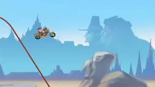 Bike Race Shortcut Thanksgiving Level 3  with Santa's Hog (15.04s)