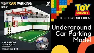 1:8 Model Car Parking Display Case Showcase Building Blocks Light Bricks DIY MOC