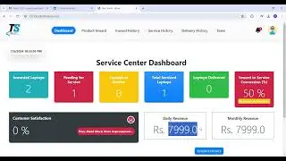 Laptop Service Center Management System | Django Project | CRUD Operations