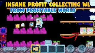 Insane Profit Collecting WL From Profitable World(Cuan,Cuan,Cuan🤑)|Growtopia