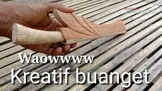 semakin kreative, cara membuat sarung pisau yang unik
