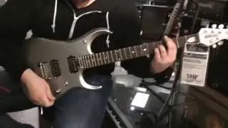 Testing a JP13 at Guitar Center