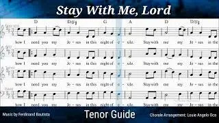STAY WITH ME LORD, Tenor Guide